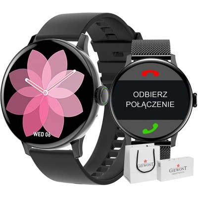 Smartwatch GIEWONT GW330-3 Czarny - Zestaw