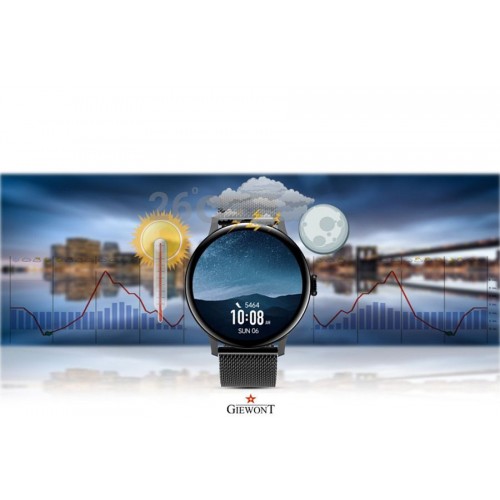 Smartwatch GIEWONT GW330-3 Czarny - Zestaw