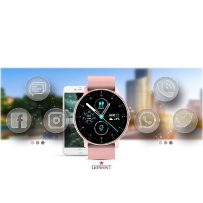 Smartwatch GIEWONT GW120-1 Różowy