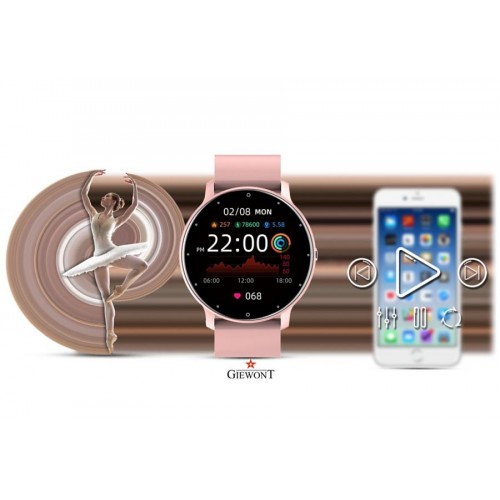 Smartwatch GIEWONT GW120-1 Różowy