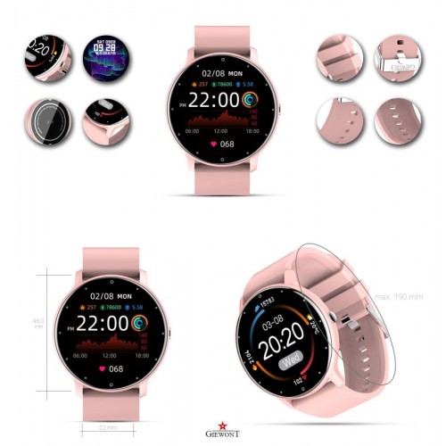 Smartwatch GIEWONT GW120-1 Różowy