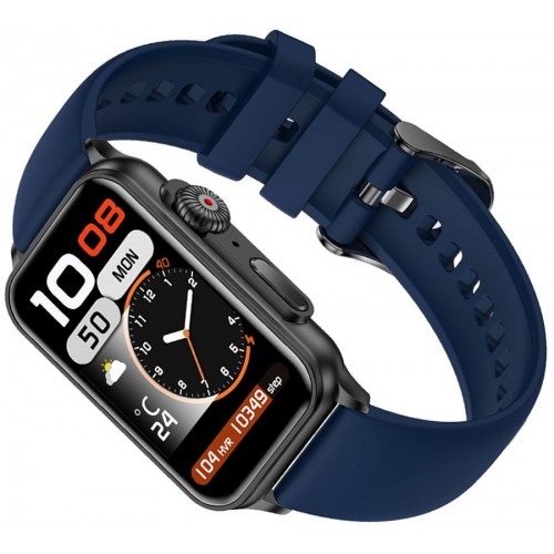 Smartwatch RUBICON RNCF06 SMARUB220 Granatowy Silikon