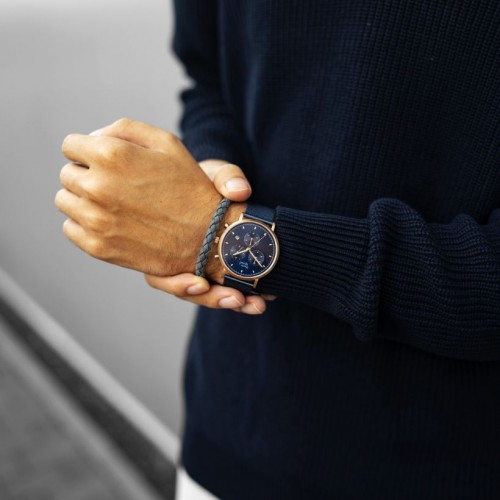 Bransoletka męska PIERRE RICAUD PR663.1BL