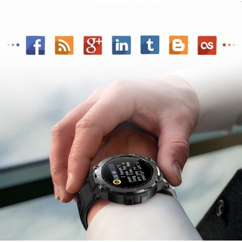 Smartwatch GRAVITY GT7-5 na czerwonym pasku