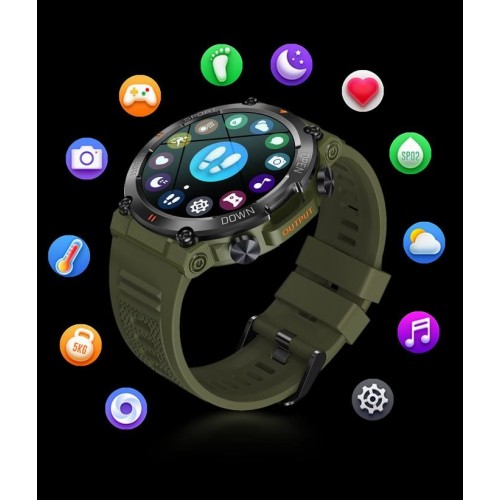 Smartwatch GRAVITY GT7-1 PRO Multisport Czarny Ø47mm
