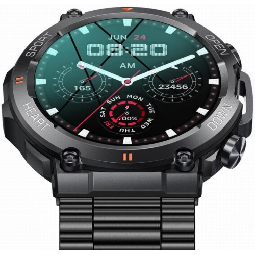 Smartwatch GRAVITY GT7-2 PRO na stalowej bransolecie Ø47mm