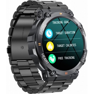 Smartwatch GRAVITY GT7-2 PRO na stalowej bransolecie Ø47mm