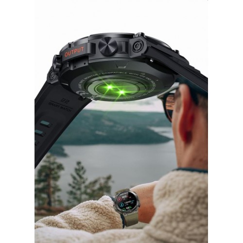 Smartwatch GRAVITY GT7-2 PRO na stalowej bransolecie Ø47mm