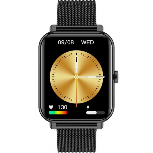 Smartwatch GARETT GRC CLASSIC Black steel