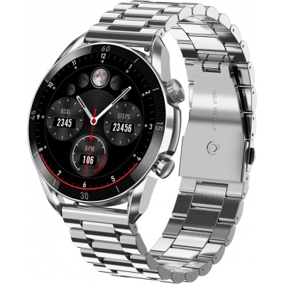 Smartwatch GARETT V10 SREBRNY STALOWY - Zestaw