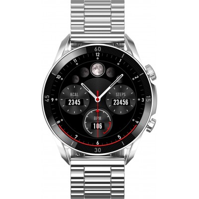 Smartwatch GARETT V10 SREBRNY STALOWY - Zestaw