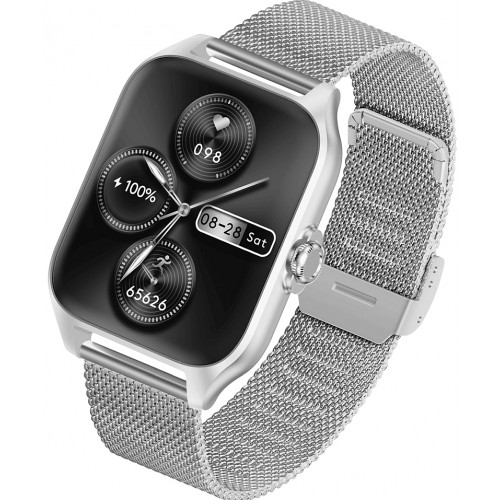 Smartwatch GARETT GRC Activity 2 srebrny + pasek