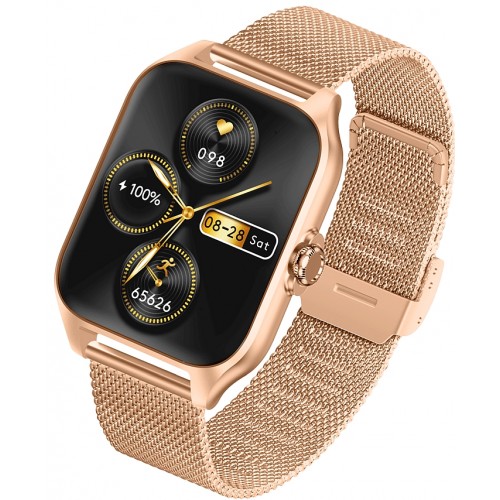 Smartwatch GARETT GRC Activity 2 złoty + pasek