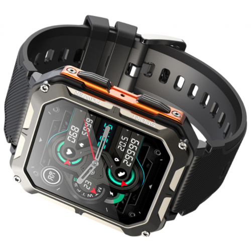 Smartwatch RUBICON RNCF27 black/orange SMARUB289