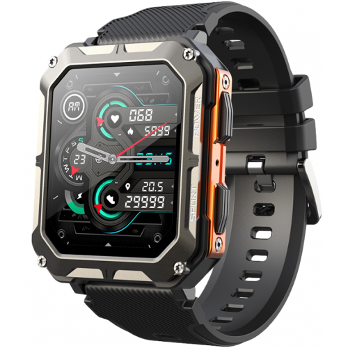 Smartwatch RUBICON RNCF27 black/orange SMARUB289