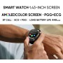 Smartwatch RUBICON RNCF38 Czarny SMARUB087 z Glukometrem