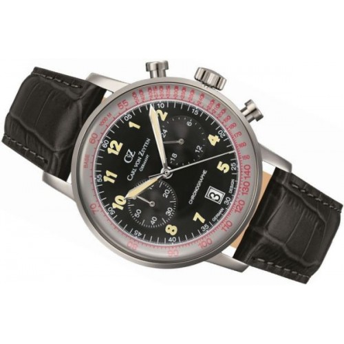 Zegarek CARL VON ZEYTEN CVZ0020BK Schwarzenbach Quartz Chrono Telemeter