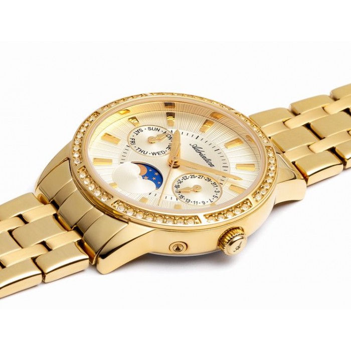 Złoty zegarek ADRIATICA A3601.1111QFZ - HappyTime.com.pl